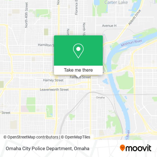 Omaha City Police Department map