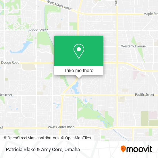 Patricia Blake & Amy Core map