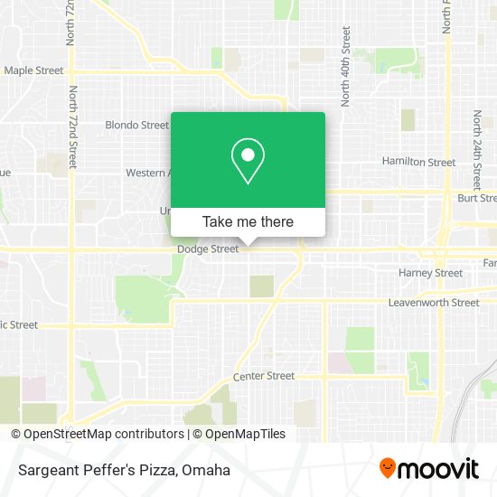 Sargeant Peffer's Pizza map