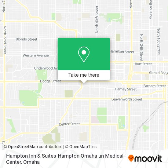 Hampton Inn & Suites-Hampton Omaha un Medical Center map