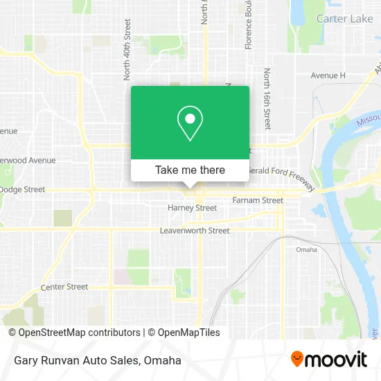 Gary Runvan Auto Sales map