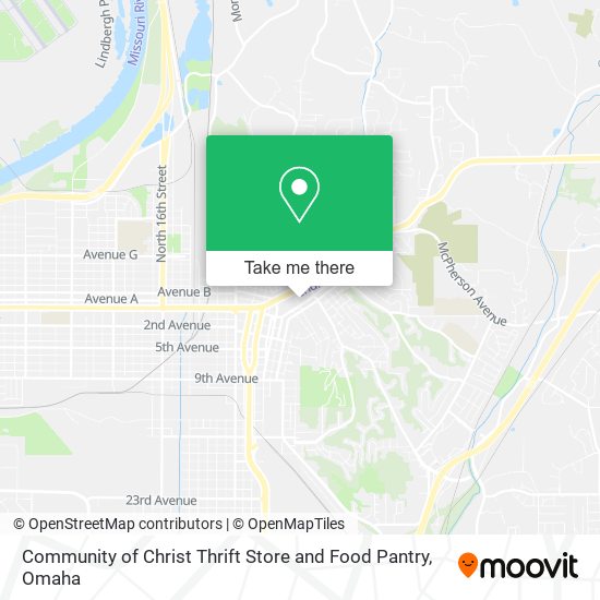 Mapa de Community of Christ Thrift Store and Food Pantry