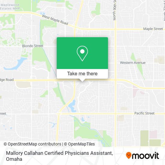 Mallory Callahan Certified Physicians Assistant map