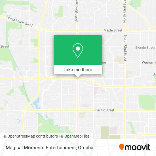 Magical Moments Entertainment map