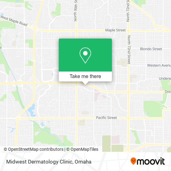 Midwest Dermatology Clinic map