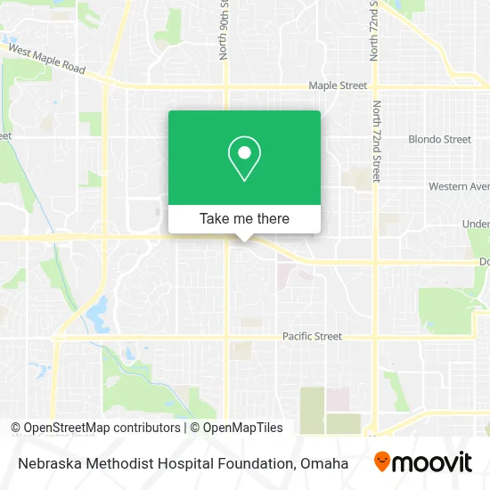 Nebraska Methodist Hospital Foundation map