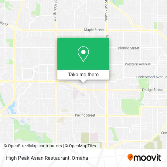 Mapa de High Peak Asian Restaurant