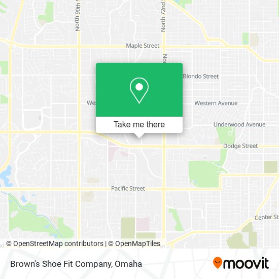 Brown's Shoe Fit Company map