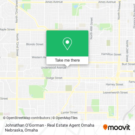 Johnathan O'Gorman - Real Estate Agent Omaha Nebraska map