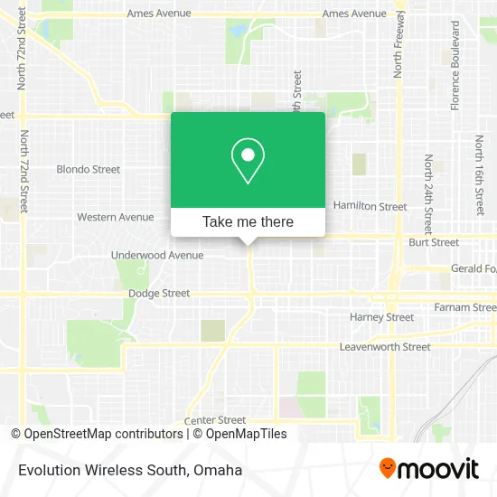 Evolution Wireless South map