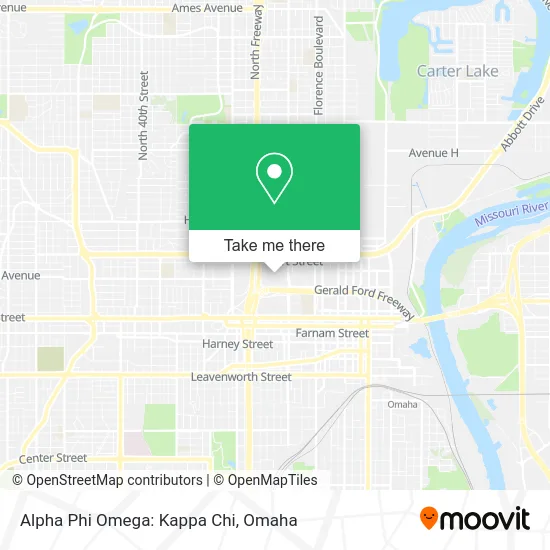 Alpha Phi Omega: Kappa Chi map