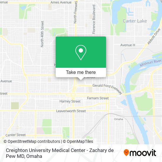 Mapa de Creighton University Medical Center - Zachary de Pew MD