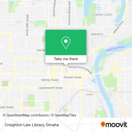 Creighton Law Library map