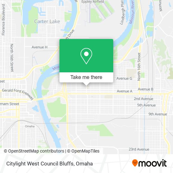 Citylight West Council Bluffs map