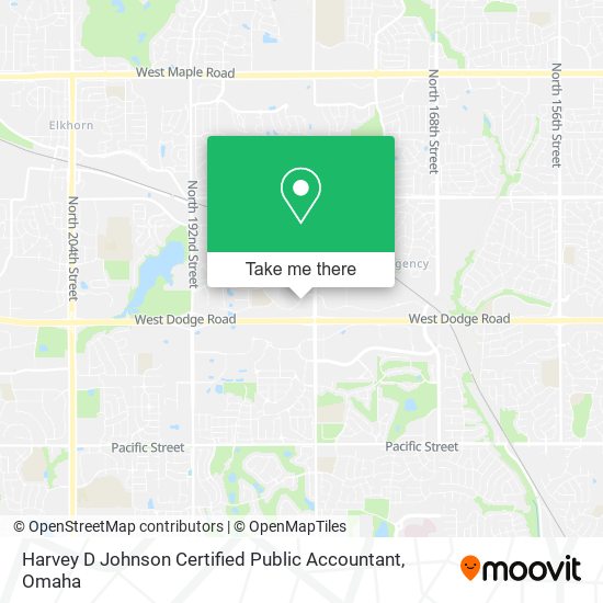 Harvey D Johnson Certified Public Accountant map