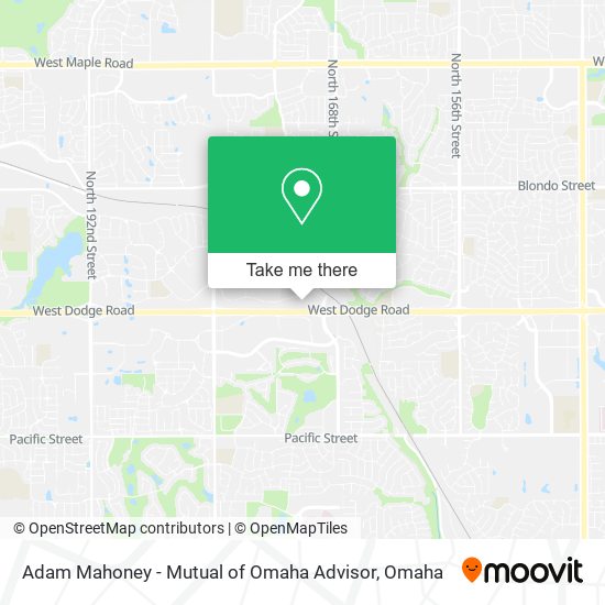 Adam Mahoney - Mutual of Omaha Advisor map