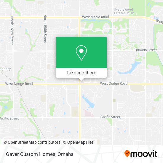 Gaver Custom Homes map