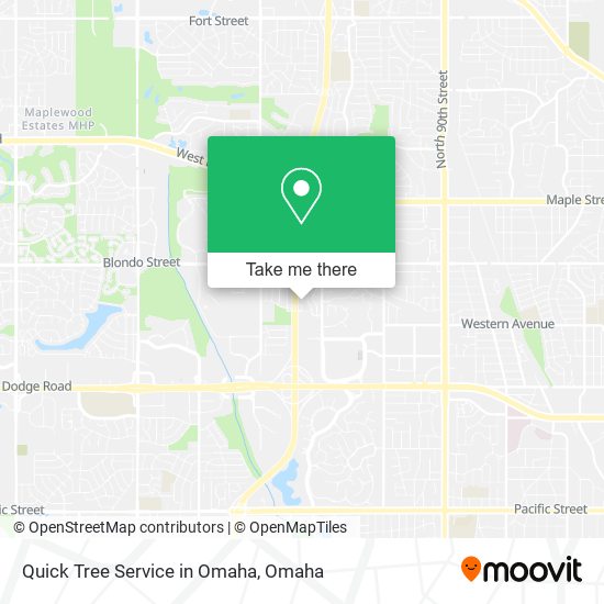 Quick Tree Service in Omaha map