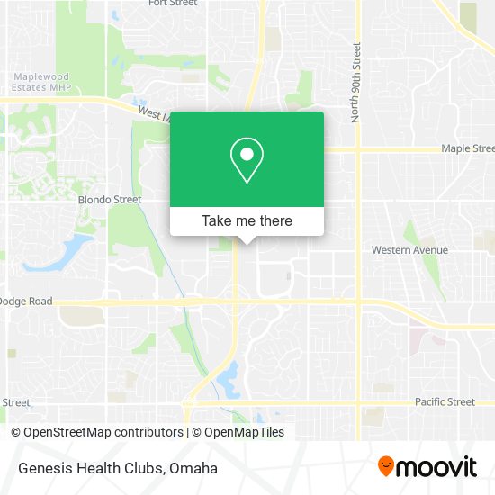 Genesis Health Clubs map