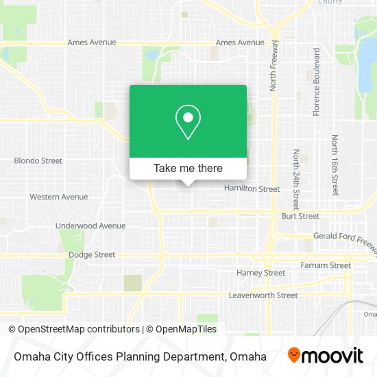 Mapa de Omaha City Offices Planning Department