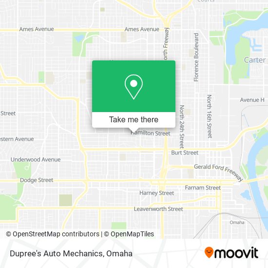 Mapa de Dupree's Auto Mechanics
