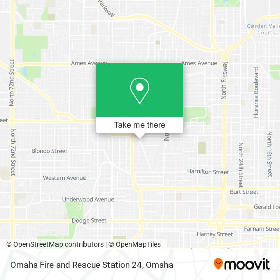 Omaha Fire and Rescue Station 24 map