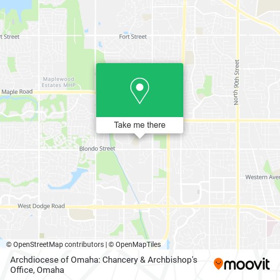 Archdiocese of Omaha: Chancery & Archbishop's Office map