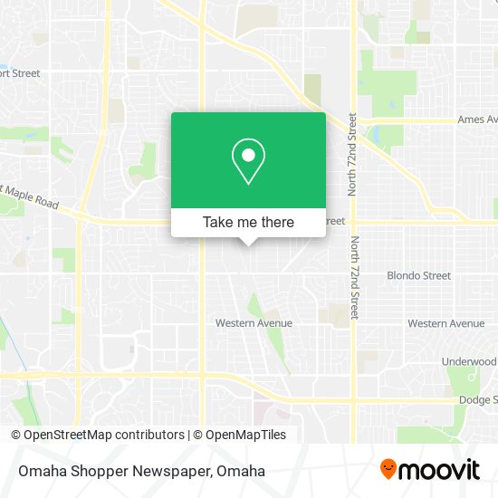 Mapa de Omaha Shopper Newspaper