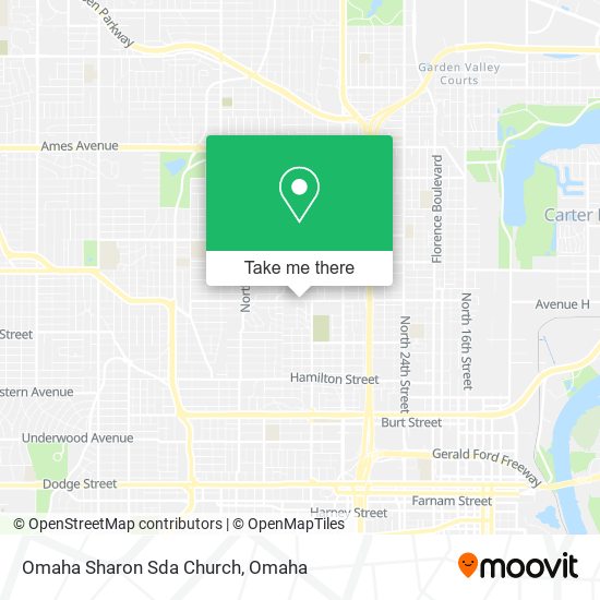 Omaha Sharon Sda Church map