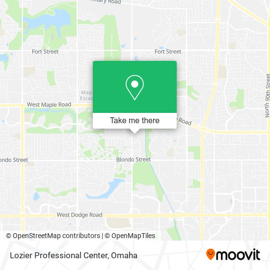 Lozier Professional Center map