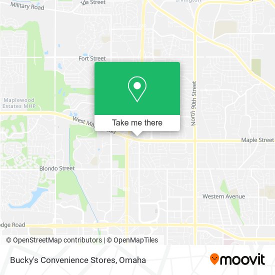 Mapa de Bucky's Convenience Stores