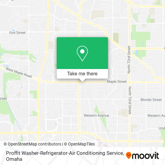 Proffit Washer-Refrigerator-Air Conditioning Service map