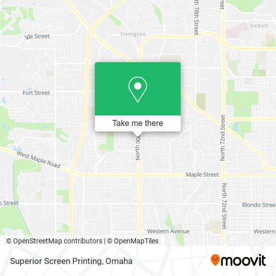 Superior Screen Printing map