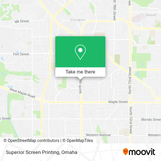 Superior Screen Printing map