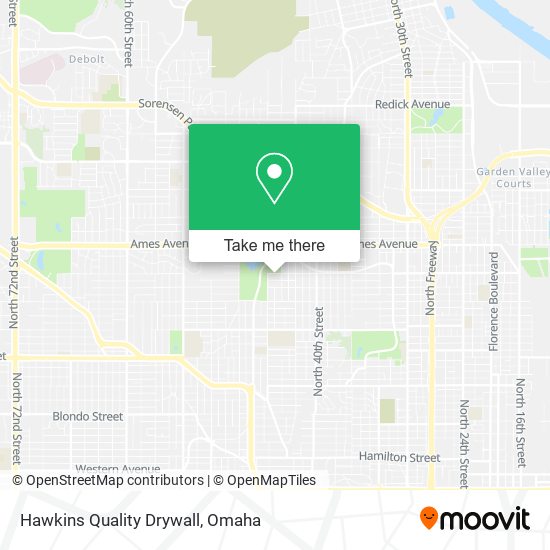 Hawkins Quality Drywall map