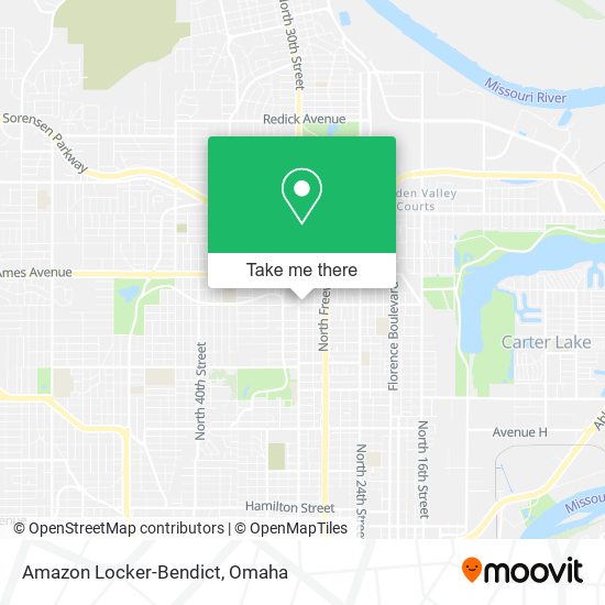 Mapa de Amazon Locker-Bendict