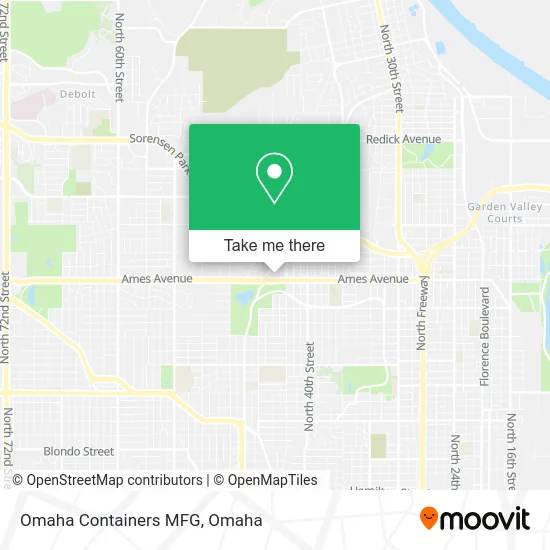 Omaha Containers MFG map