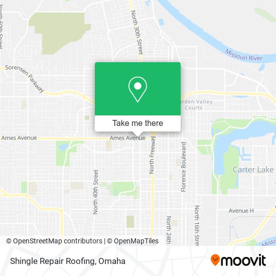 Mapa de Shingle Repair Roofing