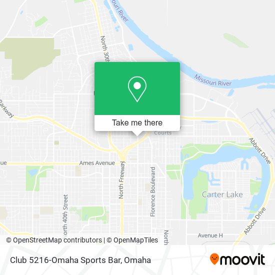 Mapa de Club 5216-Omaha Sports Bar