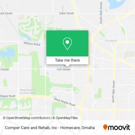 Comper Care and Rehab, Inc - Homecare map