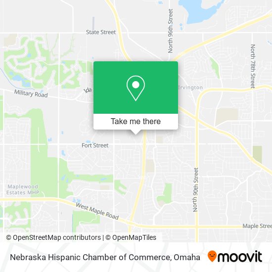 Nebraska Hispanic Chamber of Commerce map