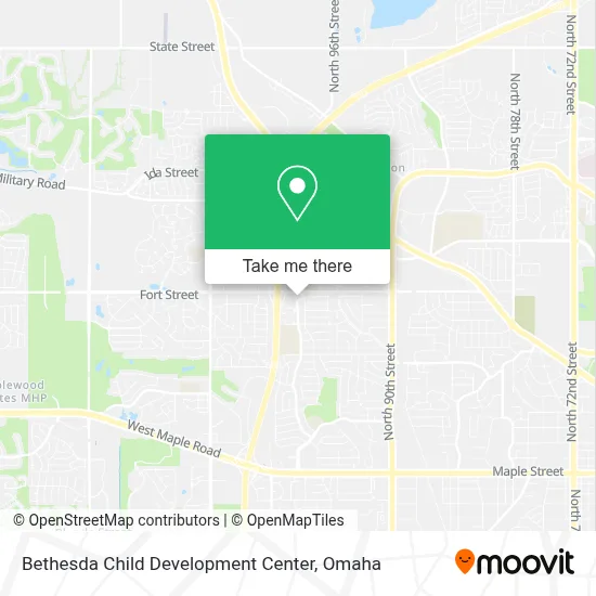 Bethesda Child Development Center map