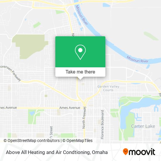 Above All Heating and Air Condtioning map