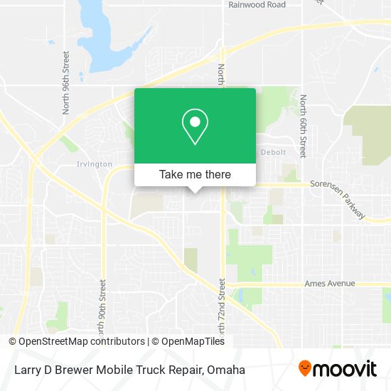 Mapa de Larry D Brewer Mobile Truck Repair