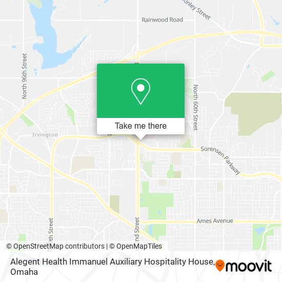 Alegent Health Immanuel Auxiliary Hospitality House map