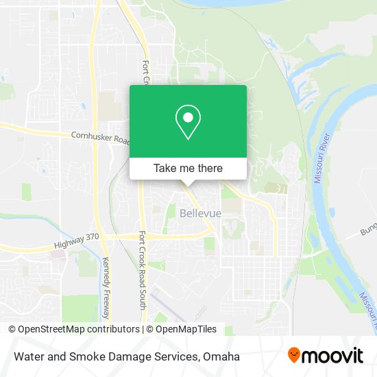 Water and Smoke Damage Services map