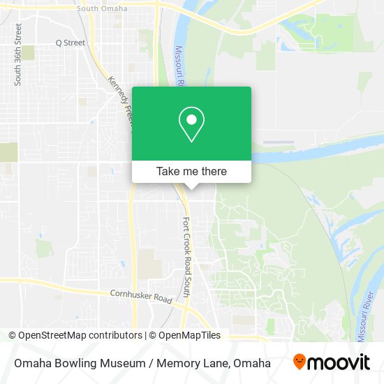 Mapa de Omaha Bowling Museum / Memory Lane