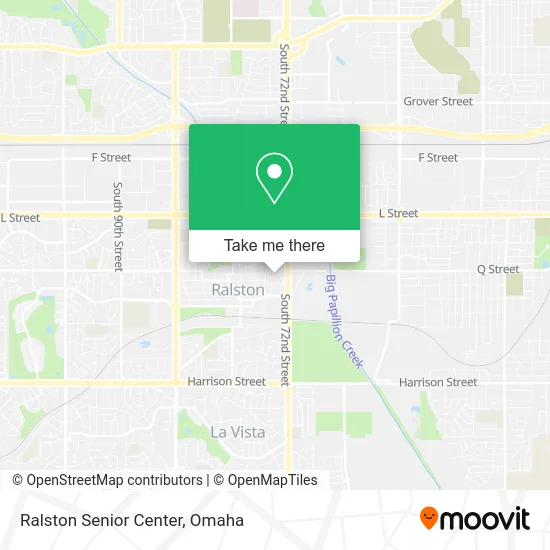 Ralston Senior Center map