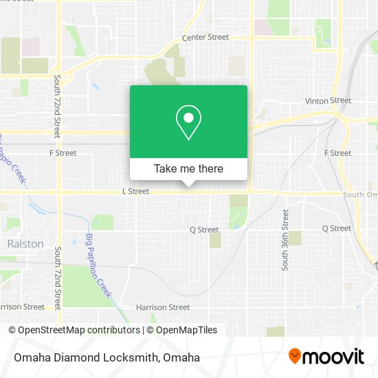 Mapa de Omaha Diamond Locksmith