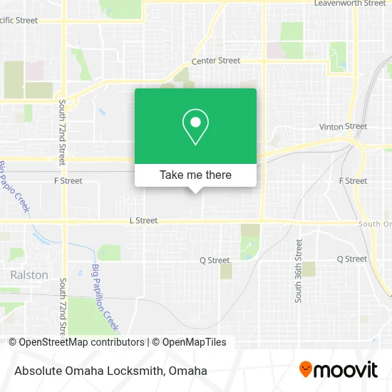 Absolute Omaha Locksmith map